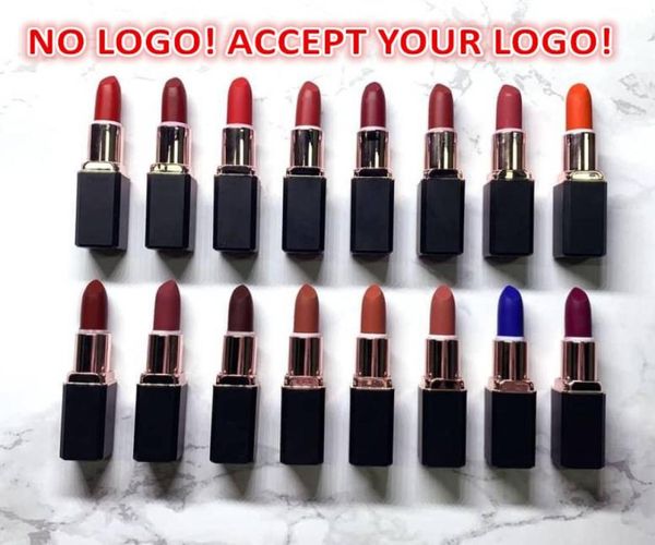 Kein Brand Square Tube Matt Lipstick Charming Feuchtigkeits langlebigem Lippenbalsam Akzeptieren Sie maßgeschneidertes Logo8912436