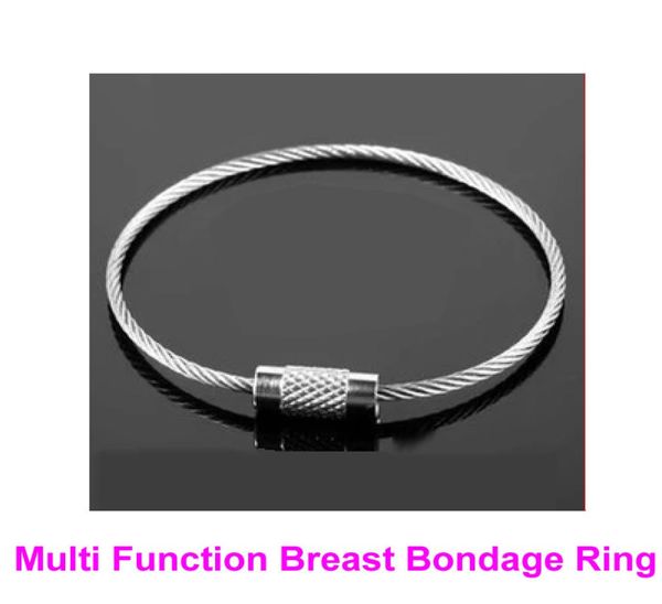 1 Paar Multi -Funktion Brust Bondage Ringe weibliche Brüste Booby Zurückhaltung BDSM Bondage Gear Fetisch Sexspielzeug Knöchel Handgelenk Manschetten B0316027953327