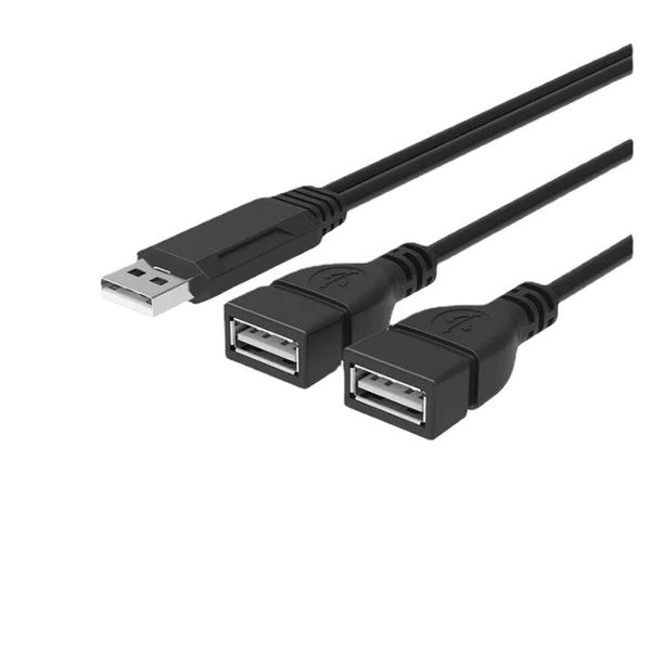 YENİ 2.0 USB Bir Kadın İki Erkek Veri Şarj Kablosu Bir-İki Şarj Kablosu 1 Dakika 2USB Veri Kablosu 30cm 1to2 USB Uzatma Kablosu USB için