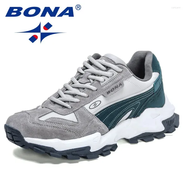 Повседневная обувь Bona 2024 Дизайнеры спортивная дышащая обувь бегают мужчины удобные кроссовки Мужчина Zapatillas Walking Jogging обувь