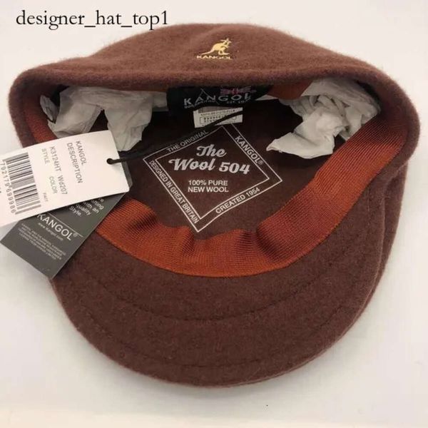 Ballkappen Kangol American Style Kangaroo Designer hochwertiger Mode echter Wollhut für Frauen Französische Maler Herbst und Winter Beret Männer Damenhüte 4117