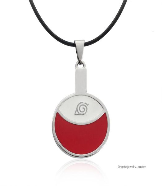 Горячие аниме ожерелья подвески Uchiha Itachi Choker Collecle Emale Leaf Village символ косплей ювелирные украшения Colar5113588