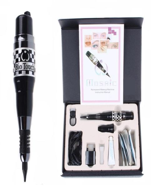 1 Permanent Make -up Mosaic Machine Kit Tattoo Gunnadeln Caps Komplette kosmetische Tattoo -Kits zum Tätowieren der Augenbrauen Lippen Eyeliner8889728