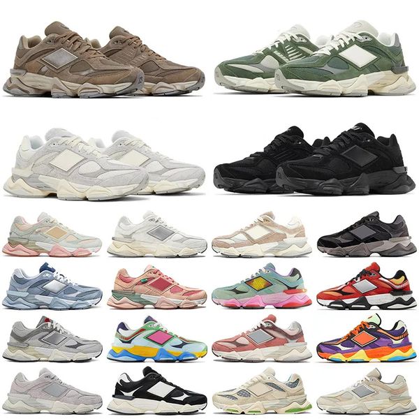 Neue Männer Frauen Laufschuhe 9060 Designer Sneakers Quarz grau drei schwarze Regenwolke Meersalz weiß rosa Sandpilze Neon Herren Sporttrainer Sporttrainer