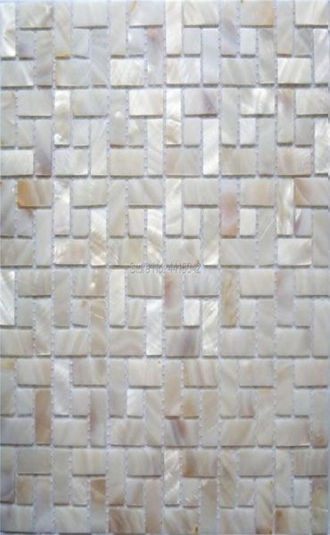 Papéis de parede Mãe natural de mosaico de pérolas para decoração caseira backsplash e banheiro parede de 1 metro quadrado AL10469577771