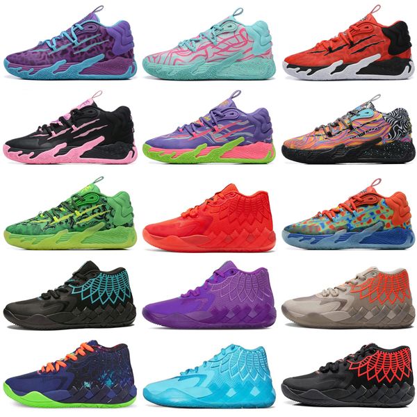 Lamelo Ball Mb.01 02 03 Basketballschuhe Chinesisches Neujahr Rick und Morty Rock Queen BUZZ City Blue Hive Chino Hills Herren Trainer Snekaers Größe 40-46