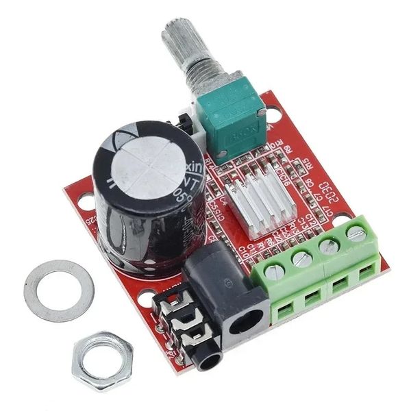 Neues 12V-Mini Hi-Fi PAM8610 Audio-Stereoverstärker-Verstärker-Board 2x10W Dual Channel D-Klasse (hohe Effizienz) Passen Sie die Stereovolumeneffizienz an