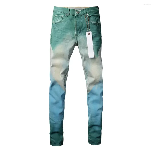 Женские штаны Purple Roca Brand Jeans Top Street Heavy Industries Spray Pu, нарисованные PU над клеймическим градиентом восстановления низко рост тощая джинсовая ткань