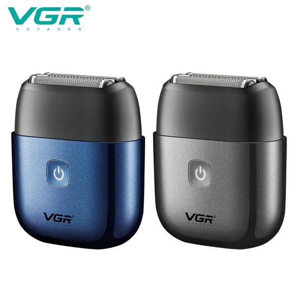 VGR Electric Shaver Profesyonel Folyo Ipx7 Su Geçirmez Şarj Edilebilir Taşınabilir Üçlü Bıçaklar Erkekler İçin Jilet V340 240418