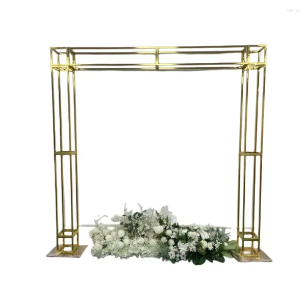 Decorazione per feste a piaciere tridimensionali in ghiolo geometrico schermo quadrati geometrici Frame di matrimonio Guida alla strada della guida fiore