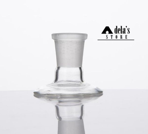 Adaptador de vidro Stand para tigela cúpula de cano de água adaptadores de bongs 14 mm 18 mm Male feminino fosco articulação DAB DAB RIG 3778893323