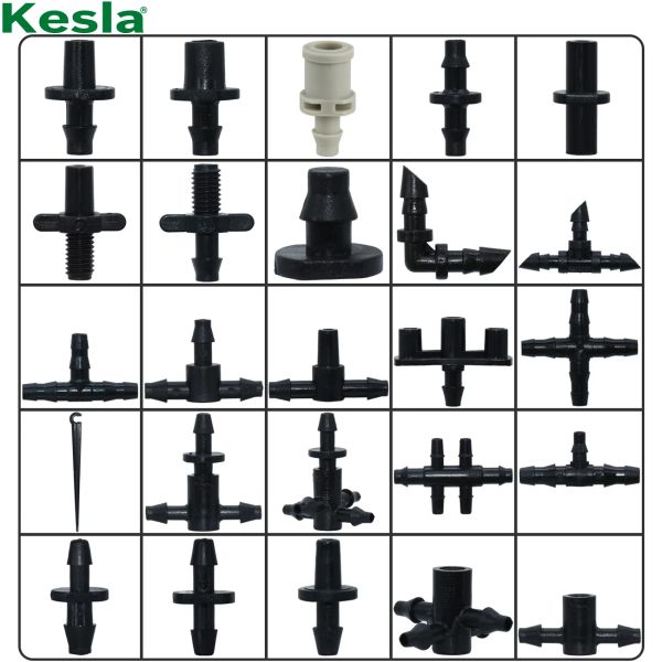 Комплекты KESLA GARDEA WATER CONTER Капля ирригация для 1/4 '' 1/8 '' Аксуары для шлангов Аксуары для шлангов соединения колючи