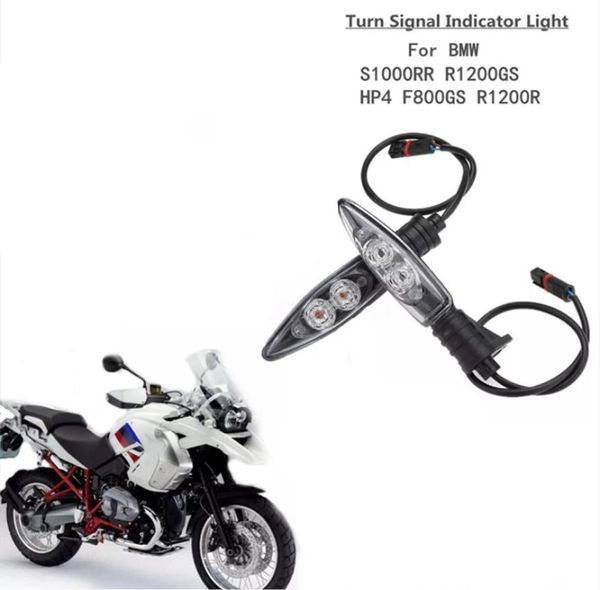 Motosiklet Ön Turn Sinyalleri Işık Vardiya LED Gözcü Göstergesi Flaşör Işıkları R1200GS Macera R800GS F800R K1200R5189431