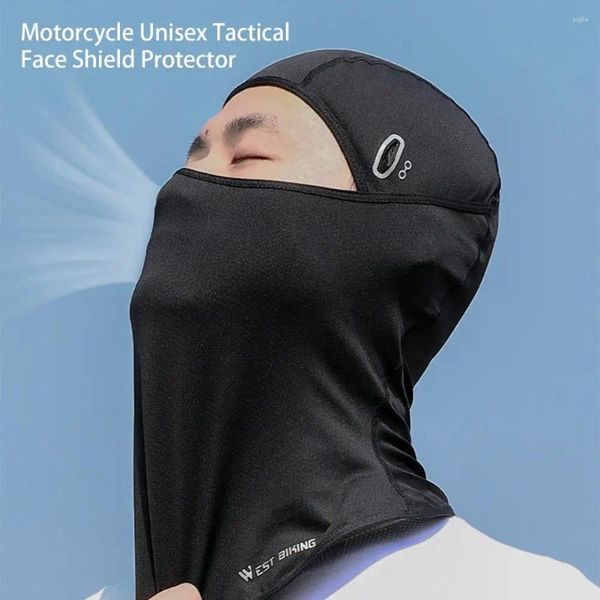 Capotte da ciclismo Scudo del viso Moistura traspirante Assorbimento della protezione solare per la protezione da guida per moto per esterni per esterno