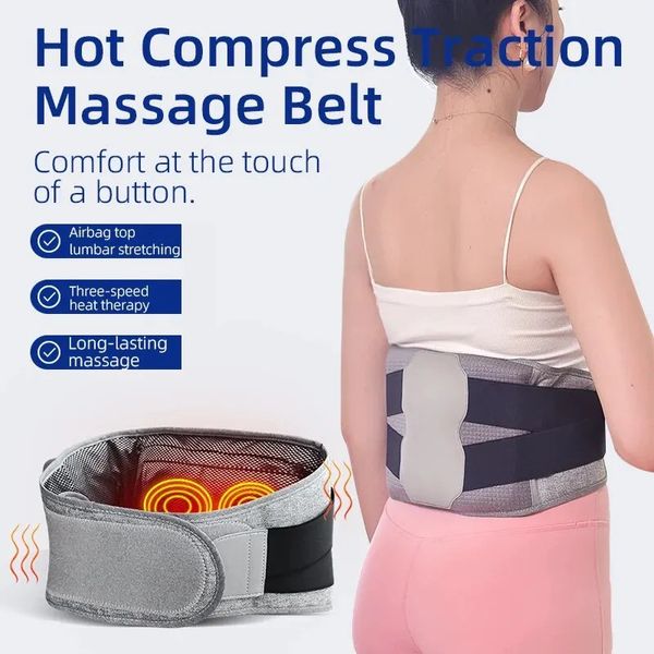 Elektrische intelligente Airbag Taillenmassagemaschine drahtlose Bauchmuskelstimulator Massagebürtel -Lendenpolster 240426