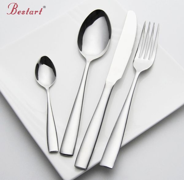 Set Castlery Edelstahl 24 Stücke Service 6 Personen Silber Messer Fork Set Restaurant Cutlery Dinnerwaren China Sets C181127013786931