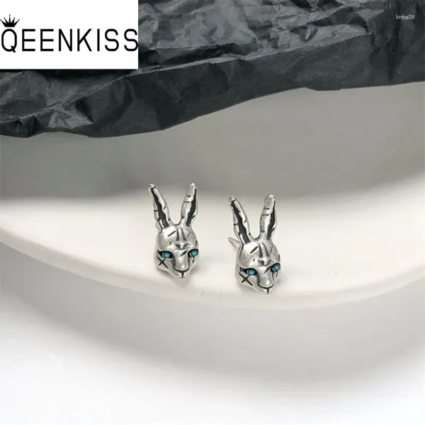 Gestüt Ohrringe Qenkiss EG6379 Fein Schmuck Großhandel Mody Frau Mann Partei Hochzeits Geburtstag Geschenk Vintage Tai Silber