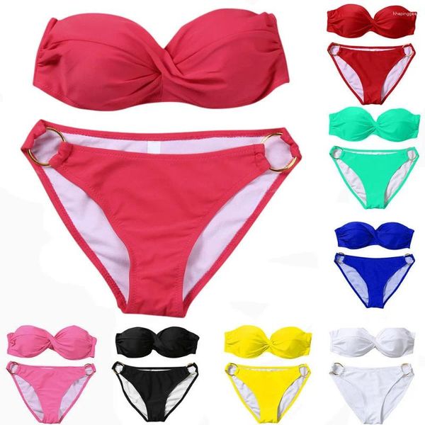 Mulheres de banho feminina Sexy Mulheres Biquíni Conflexão Push-Up Ladies Swimsuit Swimsuit Swimming Swimming Suit