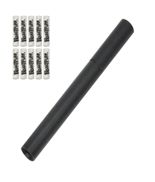 HoneyPuff Aluminium Metal Fumando tubo de mão com 10pcs de tubo de carvão de carvão ativo Tubato de cigarro de metal de carvão Um rebatedor BAT9434196