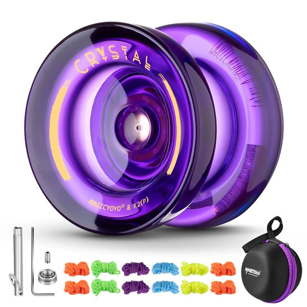 Magicyoyo Responsivo Yoyo For Kids K2 Crystal Dual Final de Propósito ioiô de Plástico para iniciantes Substituição sem resposta Rolução 240429