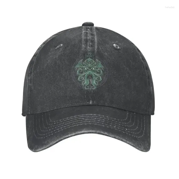 Ball Caps Fashion Cotton Great Cthulhu Baseball Cap для мужчин Женщины на заказ регулируемый взрослый фильм ужасов Lovecraft папа шляпа лето