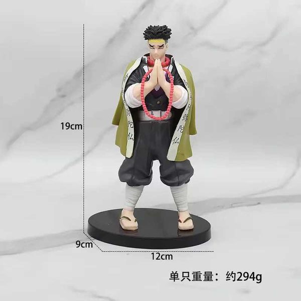 Экшн -фигуры Kimetsu no Yaiba Anime Фигуры 17 см. Демон Slayer GK Model Muzan Akaza Gyoumei Sabito Doll Figure Toys для детей детей