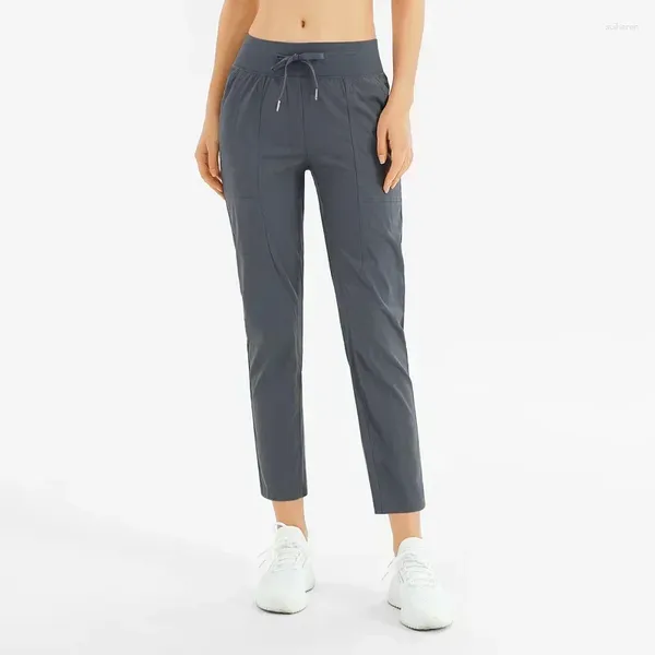 Erkekler Limon İlkbahar ve Yaz Kadınlar Sweatpants Goval Hızlı Kuru Gündelik Dokuz Puan Yoga Fitness Elastik Sporları Çalışır