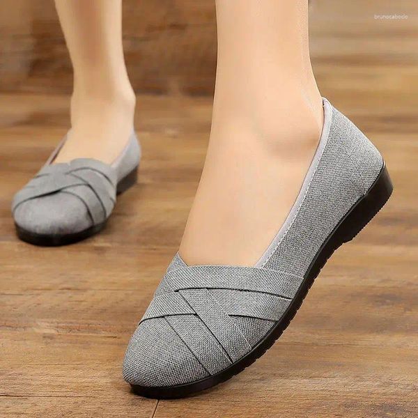 Scarpe casual Donne Fashion Contecamente Comodo Flat Lady Slip Spring Summer su mocassini Cool Street Zapatos de Mujer