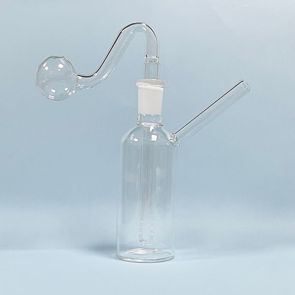 Smokpro Glass Oil Rig Mini Water Shisha Bong mit 14mm Ölbrenner -Ansatz 3 cm Bubbler Kopfschale