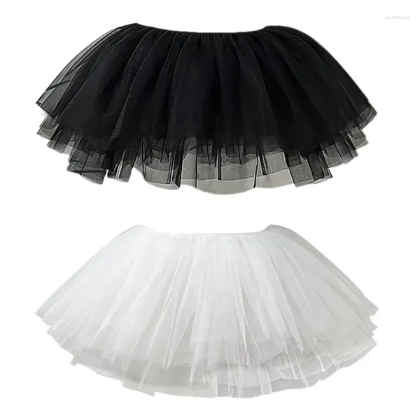 Mulheres para dormir feminino 1950s Tutus tule tulle Papticoat 28cm 6 camadas saia de bolhas com babados de camada subdeskirt half slips vestido para festa de fantasia