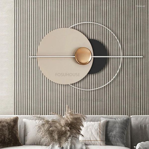 Dekoratif figürinler, oturma odası için modern ferforje duvar dekoru asma dekorasyon kolye mobilyaları basit tasarımcı restoran dekorları