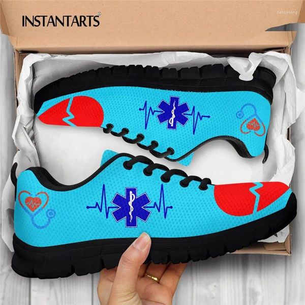 Sıradan Ayakkabı Lüks Tasarımcı Paramedikal Kadın Flats Kadınlar İçin Hemşirelik Sneaker Yürüyüş Konforlu Ayakkabı Zapatos Mujer