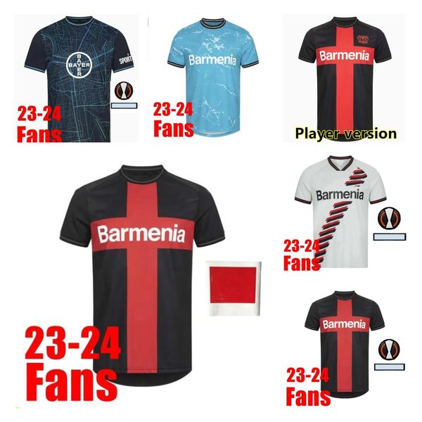 23 24 Bayer 04 Leverkusen Soccer Jerseys Wirtz Hincapie Boniface Hofmann Tapsoba Boniface Palacios Frippong Grimaldo 2023 2024 Home Away Away