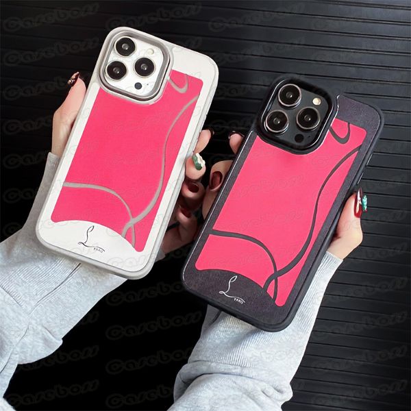 Top Fashion Sole Phone Case для iPhone 15 14 13 12 Pro Max 11 модный дизайнер Matte Print Letter