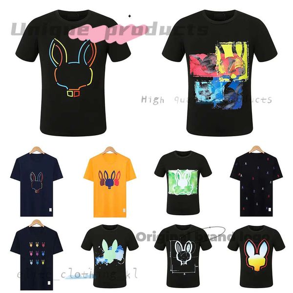 Coelhos coelhos imprimindo verão camiseta casual masculino squeleleton rabbit 2024 novo design multi estilo masculino camisa de moda tshirt casal de manga curta US 934