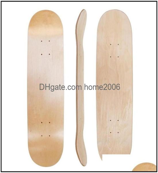 Arrivo Skateboard fai -da -te 318 pollici Blank Skate Board Board Duble Concave Kick Macks Deskorolka Parte SC157 30 Z2 Dropse Deliver 2021 SK9844234