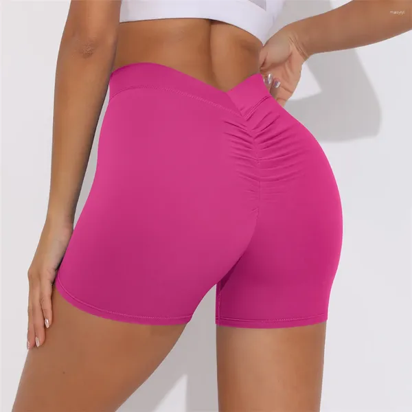 Shorts attivi s - xl senza soluzione di continuità yoga a vita alta scrunch busports leging women workout fitness gymwacewwear a137 A137