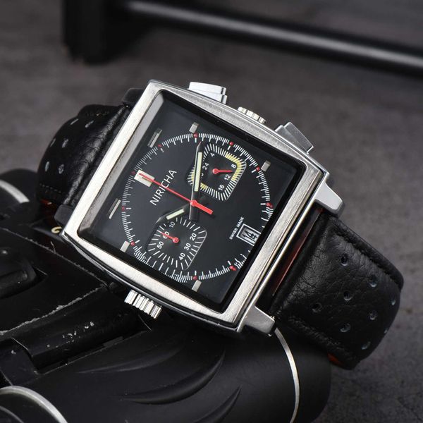 Relógios relógios AAA 2024 Mens Belt Steel Band de 5 pinos Relógio Quartz Niricha Watch Mens Watch