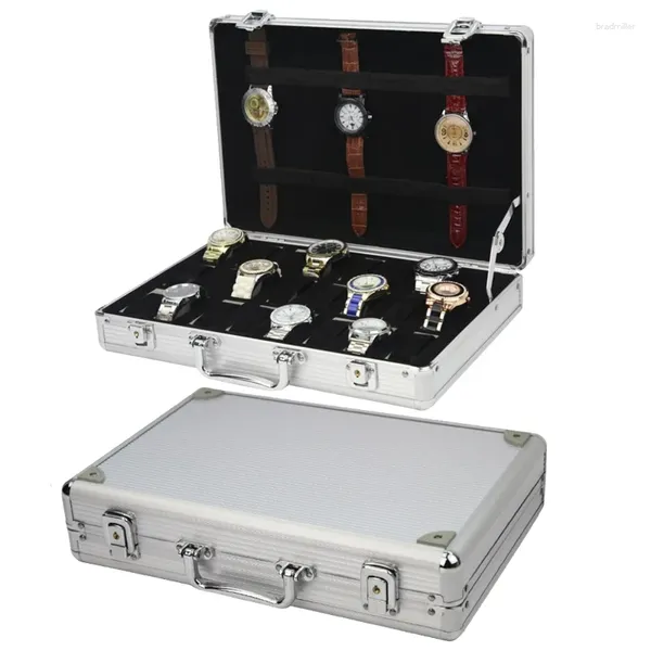 Uhrenboxen 6/12/36 Girds Luxus Premium -Qualität Box Aluminiumlegierung Produkterzeugungsaufbewahrungsuhr Sammlung Display Geschenk