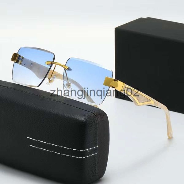 Дизайнер Mayba Glasses цикл роскошные поляризации спортивные солнцезащитные очки для женщины мужская новая мода бейсбол пляж Blue Beige Rimless Lady Run Sun Glasses