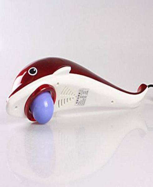 Handheld Body Massager Electric Delphin Body Massage mit 3 vibrierenden Köpfen entspannen Körpermassager 9593158