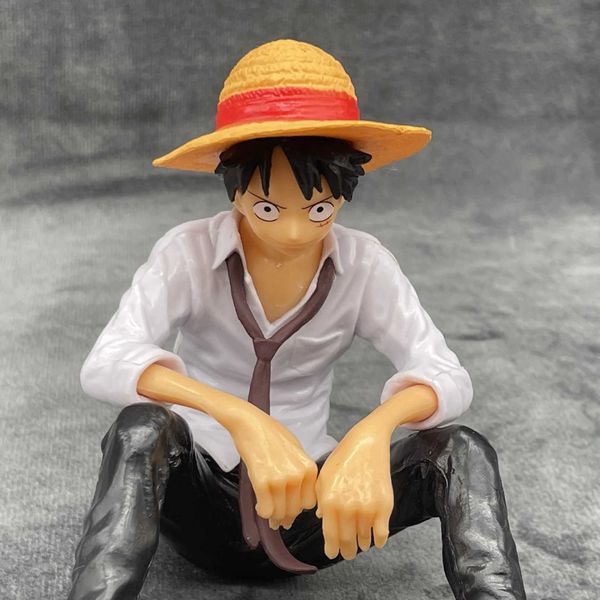 Действие Игрушка фигуры 12 см аниме одно кусок обезьяна D Luffy Action Figure PVC Model Toys Doll Cake Collection Коллекция декора