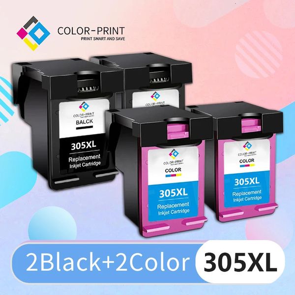 305xl Remanucted 305xl для HP 305 HP305 xl Refilled Ink Cartridge для Deskjet 1210 2330 2710 4100 4140 6010 Принтер 240420