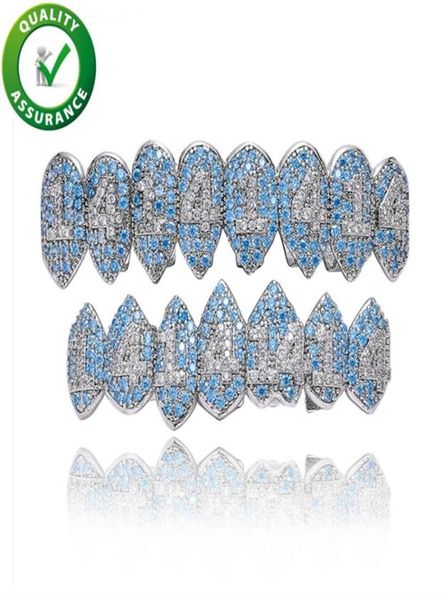 Роскошные дизайнерские ювелирные украшения мужские хип -хоп зубы Grillz Iced Out Diamond Grill