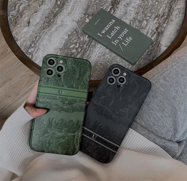 Дизайнерский чехол для iPhone подходит для iPhone 12 11pro Case XS XR Vintage Fashion Brand 7 8plus Men and Women Highquality Give Goo9925994