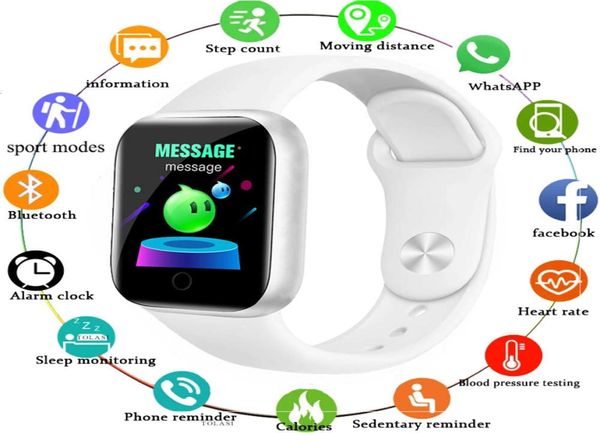 Digital Smart Watch Männer Armbandwatch Smartwatch Electronic Clock Fitns Monitor Männer Geschenk Reloj Inteligente für Apple3700301