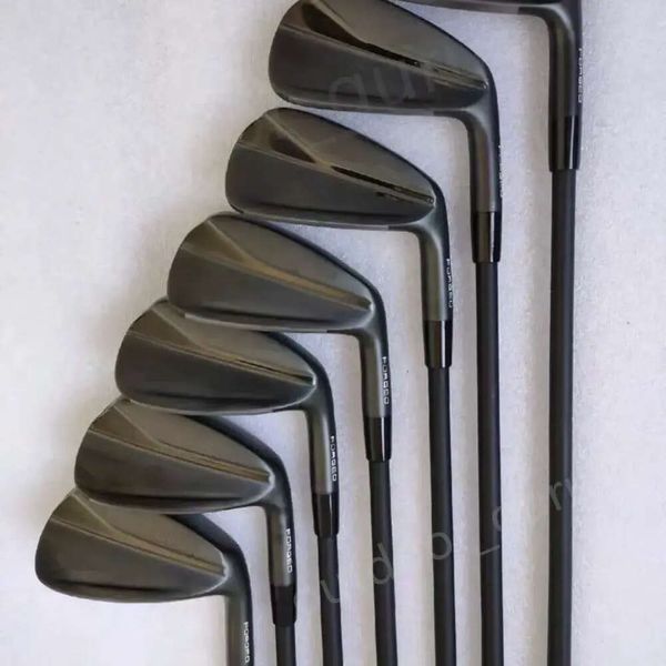 Iron New Set Brand 2024 Black 790 Irons Sier Golf Clubs 4-9p R/S Flex Steel Eixo com tampa da cabeça S