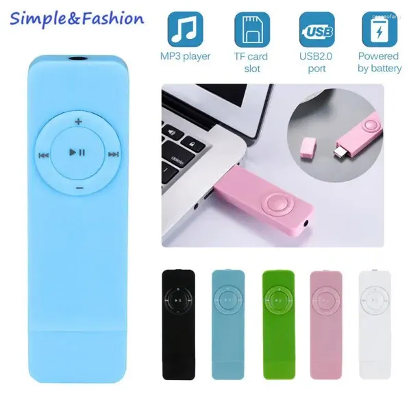 Sports Sports Mp3 Player Mp3 LOSSLELS SONO SUONO DESIGN CONTROLLO DI CONTROLLO CONCISSO Supporto musicale portatile TF Dropship