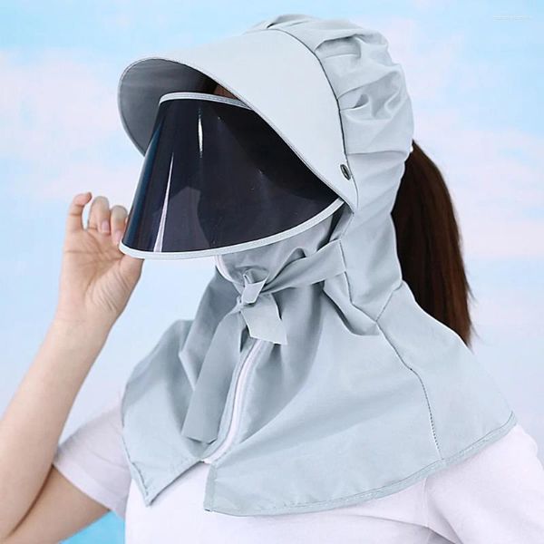 Cappelli larghi a scialle di scialle di tè per raccogliere il cappuccio proteggere la maschera per collo traspirante per il lavoro agricolo da lavoro sportivo per esterni