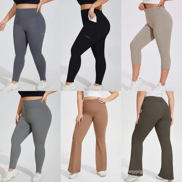 Hot Selling Yoga Leggings Pocket Sports Sports Sports de grandes dimensões Esportes femininos e fitness meninas correndo calças de ginástica de perneiras